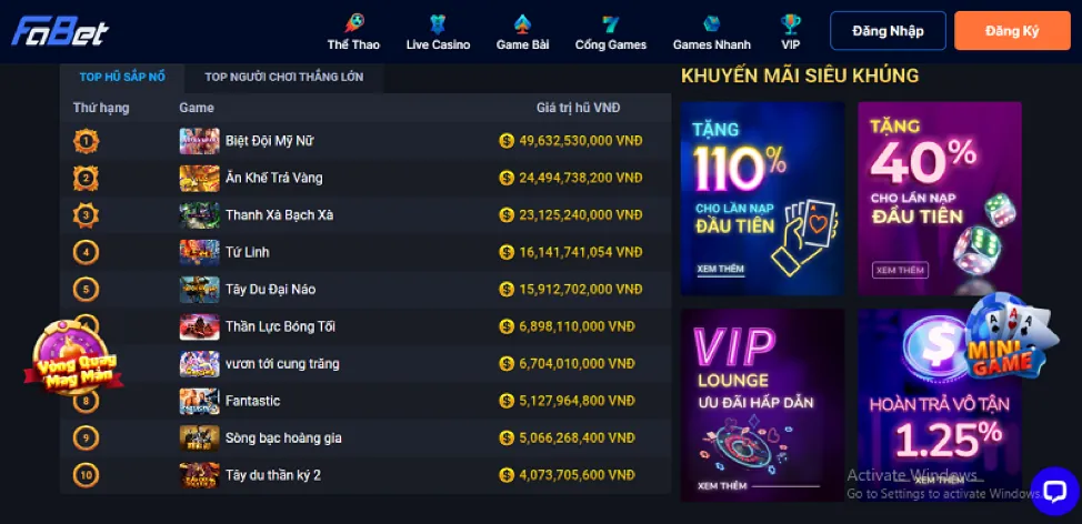 Hướng dẫn nhận khuyến mãi 268bet win